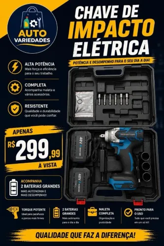 Chave de impacto elétrica.