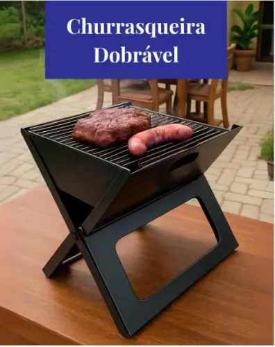 Churrasqueira Dobrável Portátil