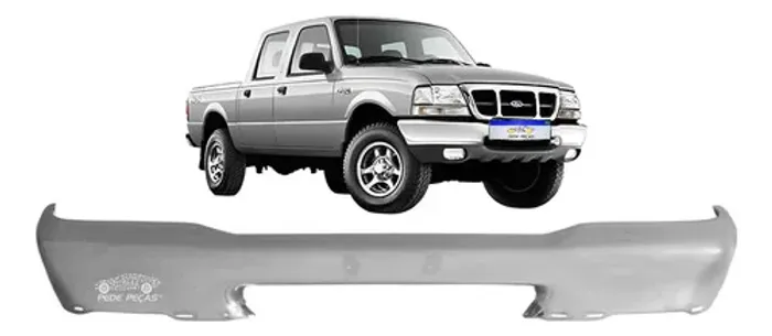 Parachoque Ford Ranger 1998 1999 2000 A 04 Sem Furo Cromado Cromado