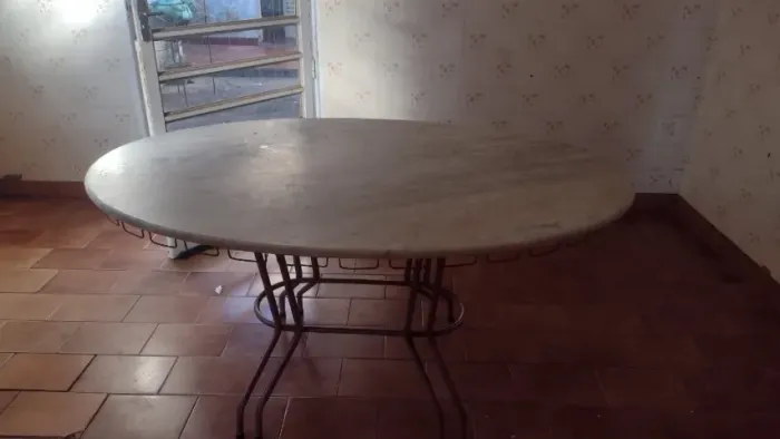mesa jantar oval
