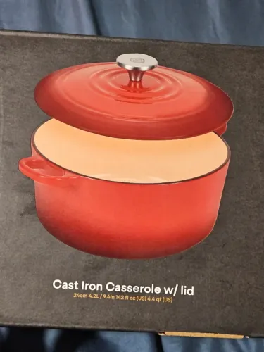 Panela Masterchef - Caçarola Ferro Fundido Esmaltado - 24cm