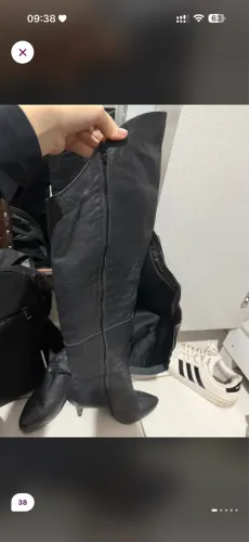 Bota over the knee preta tam 38