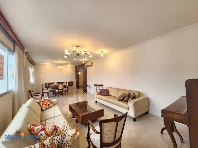 Apartamento Mobiliado com 4 dormitórios para alugar, 218 m² por R$7.000/mês - Centro - Flo
