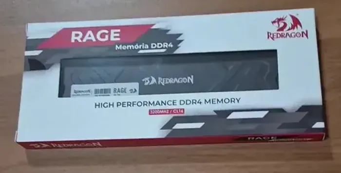 Memória Ram de Alta Performance Redragon Rage 1x16gb Ddr4 3200mhz