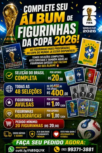 COMPLETE SEU ÁLBUM DE FIGURINHAS DA COPA 2026!