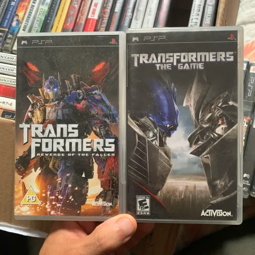 2 Jogos transformers originais psp PlayStation play portátil 