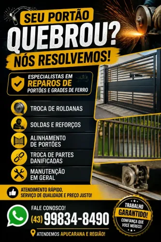 Reformas em portões e grades