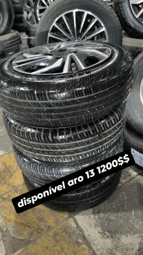 aro 13 ferro pneus semi novos 175 70 13 <br><br>1.200$