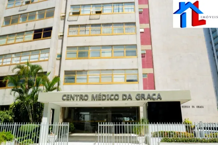 ALUGO Sala com 65m² - Centro Médico da Graça. Sala espaçosa, 1 banheiro, recepção, copa e
