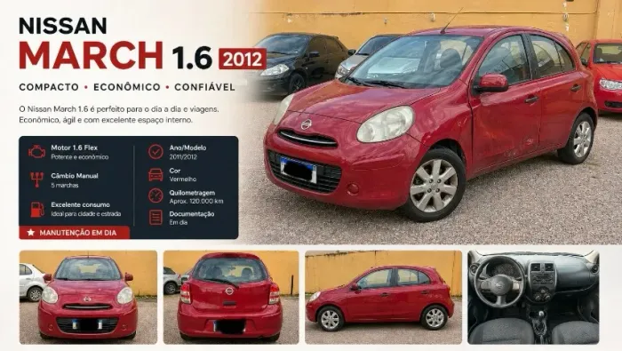 Nissan March SV 1.6 16V Flex Fuel 2012
