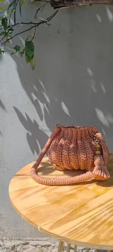 Bolsa mel de crochê 