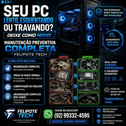 Limpeza do PC Gamer