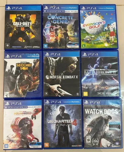 JOGOS DE PLAYSTATION 4 - PS4 - PREÇOS ABAIXO