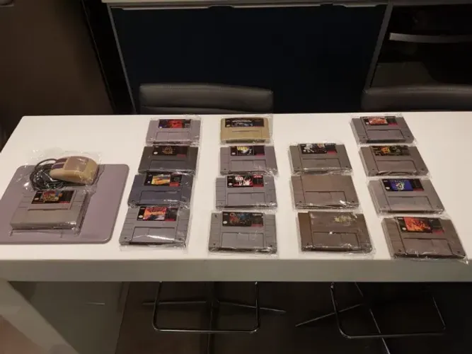*OPORTUNIDADE* 10x sem juros e frete grátis! Lote com 21 jogos de Super Nintendo (SNES)
