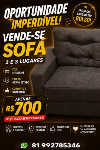 Vende Sofá 2 e 3 Lugares