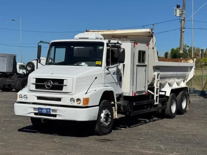 MB 1620 2006 - CAMINHAO TRUCK CAÇAMBA CABINE SUPLEMENTAR 1418 1618
