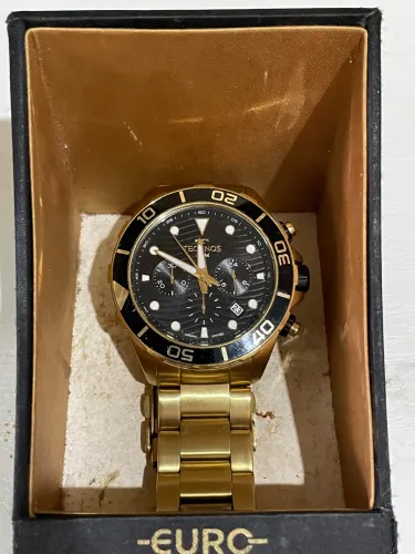 Relógio Technos Masculino Dourado