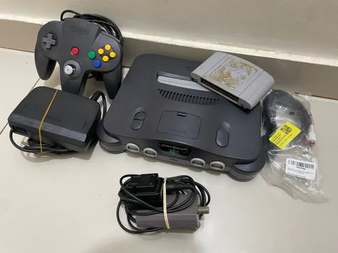 Nintendo 64 + 1 controle original e 1 jogo Banjo Kazooie