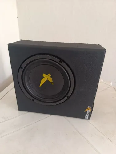 Subwoofer Automotivo 8 200w Rms Slim Exclusive Amplificado.