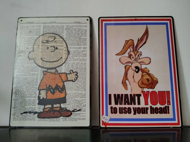 2 placas decorativas - Desenhos