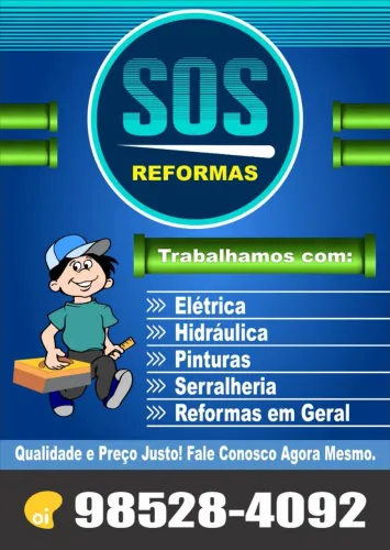 SOS Serralheria Construção reforma elétrica hidráulica 