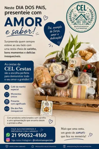 Cesta presenteaveis dia dos pais