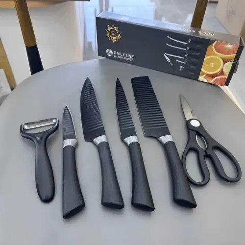 Kit facas 6 peças profissional - NOVO