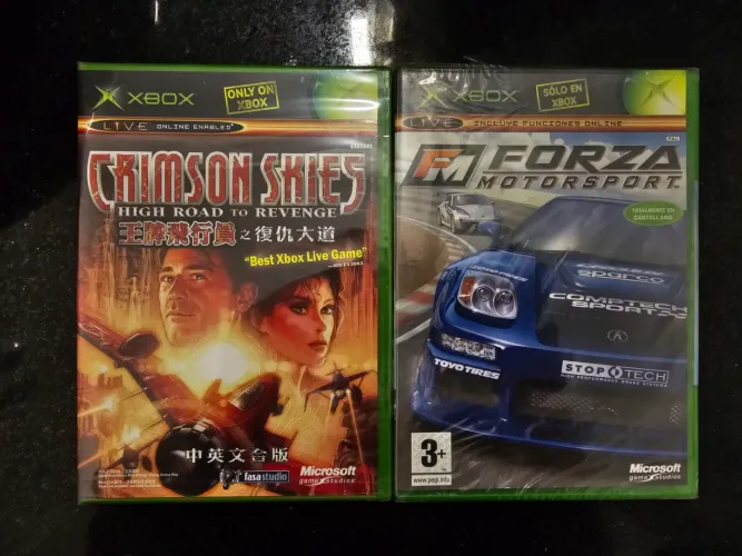 Jogos Xbox Clássico - Crimson Skies e Forza Motorsport | Lacrados
