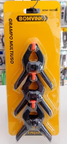 Kit Grampos Multiuso com 3 Peças - Novo - Ditudo Tech e Variedades