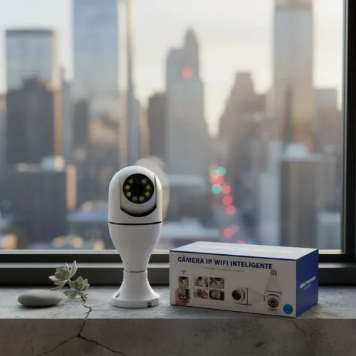 Câmera de segurança sem fio - com visão noturna e giro 360° - últimas unidades