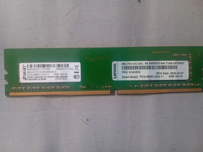 Memória DDR4 4GB RAM 2666Mhz