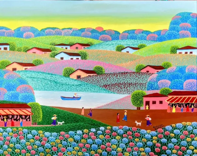 Robson barros tema paisagem medida 50x40 