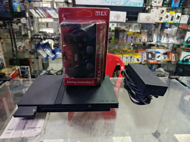 PS2 slim com com HD 55 jogos de brinde garantia nota Confira 