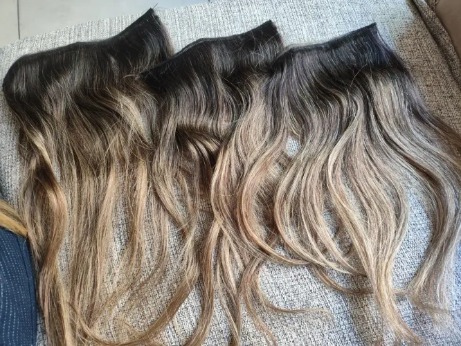 Cabelo humano para mega hair 50cm
