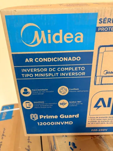 Midea 12mil Btus Inverter com Wi-Fi e IA