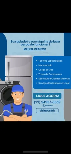 Conserto de máquina e geladeira