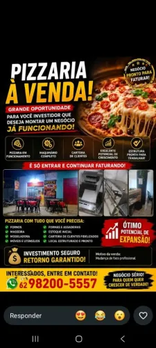 Vendo pizzaria completa! Passo o ponto!