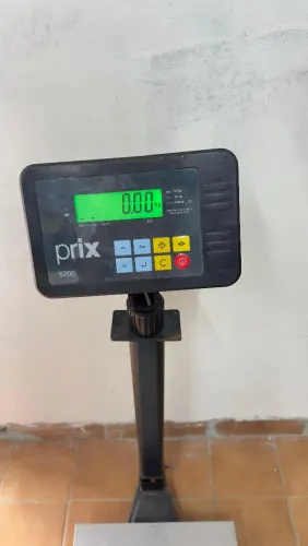 Balança Toledo Prix 120kg com bateria e coluna dobrável