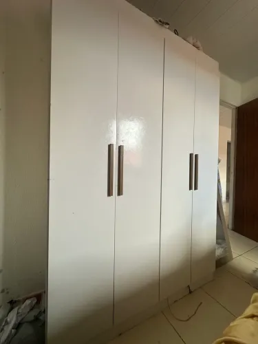 Guarda roupa solteiro hera 4 portas mdf 