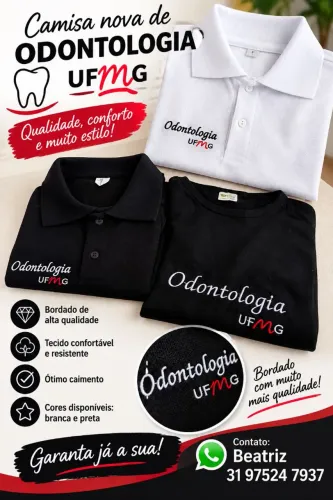 Vendo camisa nova bordada Odontologia UFMG