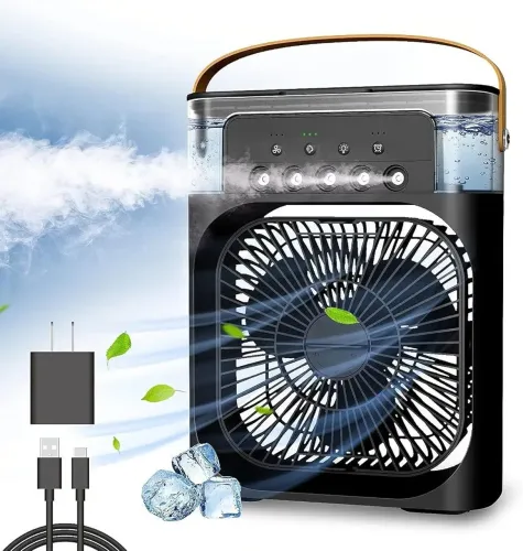 Ventilador e umidificador de ar - mini ar condicionado - entrega grátis