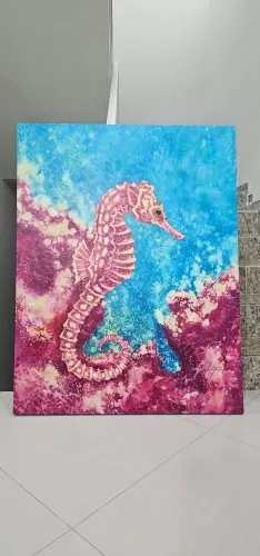Quadro Decorativo Cavalo Marinho