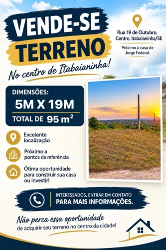Terreno na Rua 19 de Outubro (Rua da Presa)
