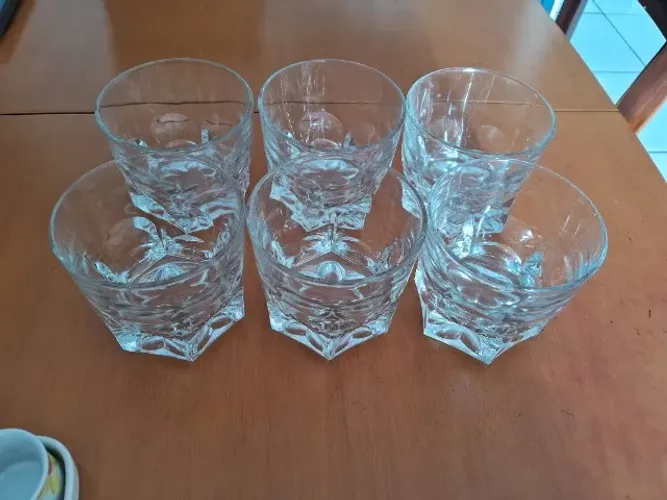 6 Copos grandes para whisky