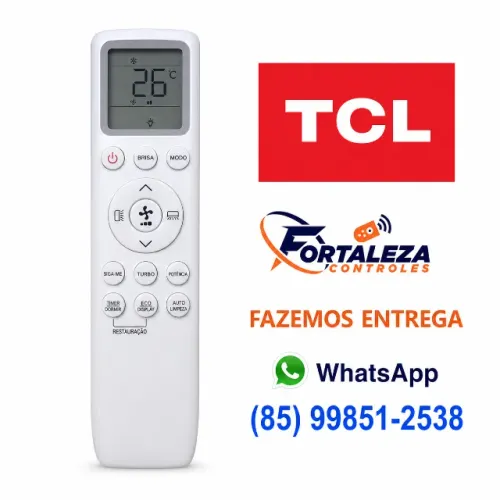 Controle Remoto Ar Condicionado Compatível Tcl Elite A1 A2 - Entrega Para Toda a Fortaleza