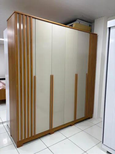 Guarda Roupa Jamile ACP 100% MDF, 06 Portas e 04 Gavetas - Entrega Imediata;