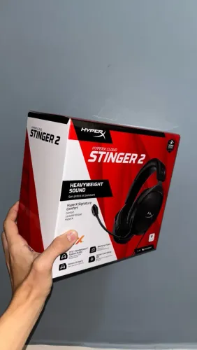 Headset Gamer HyperX Cloud Stinger 2 Preto com Microfone P3 50mm