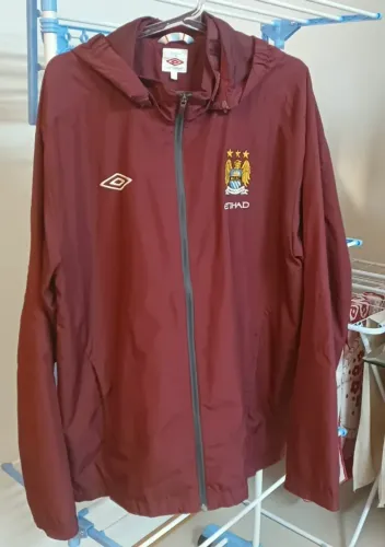 Jaqueta Casaco Manchester City Umbro 2013 Tam Xl Capa Chuva