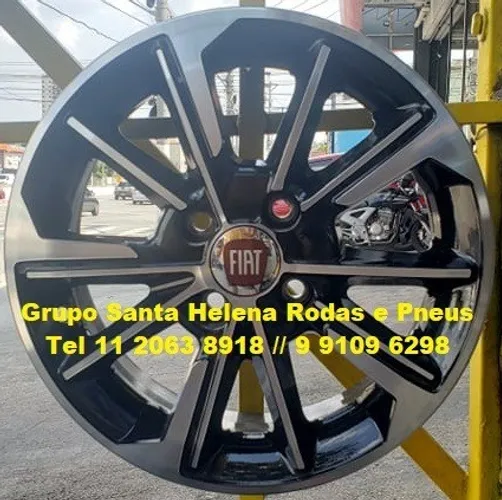 Jogo de Roda Fiat S-266 Aro 14 Scorro Argo Uno Palio Punto em ate 10x sem juros