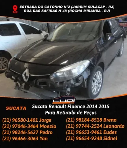Sucata Renault Fluence 2014 2015 Para Retirada de Peças